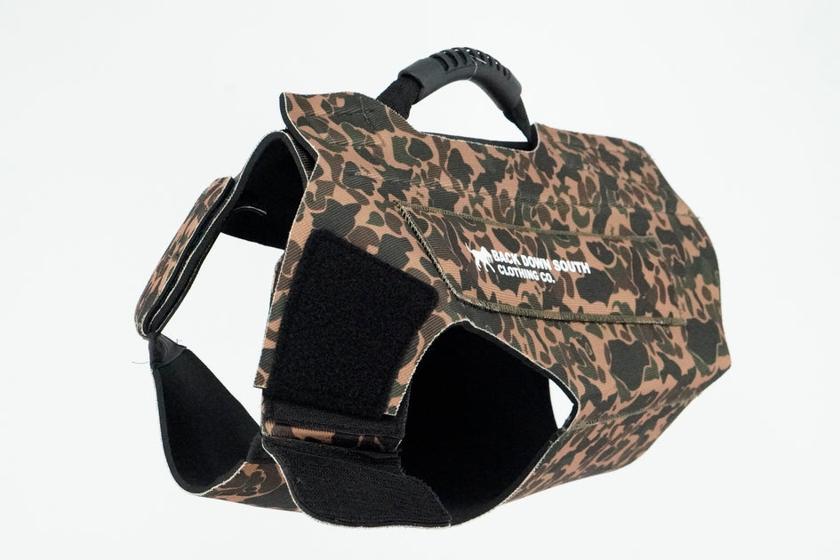 Duck Camo Dog Vest Back Down South Clothing
