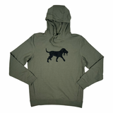 Performance Stretch Distressed Logo Hoodie - Pine