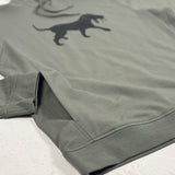 Performance Stretch Distressed Logo Hoodie - Pine