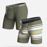 CLASSIC BOXER BRIEF: SUNDAY STRIPE - PINE 2 PACK