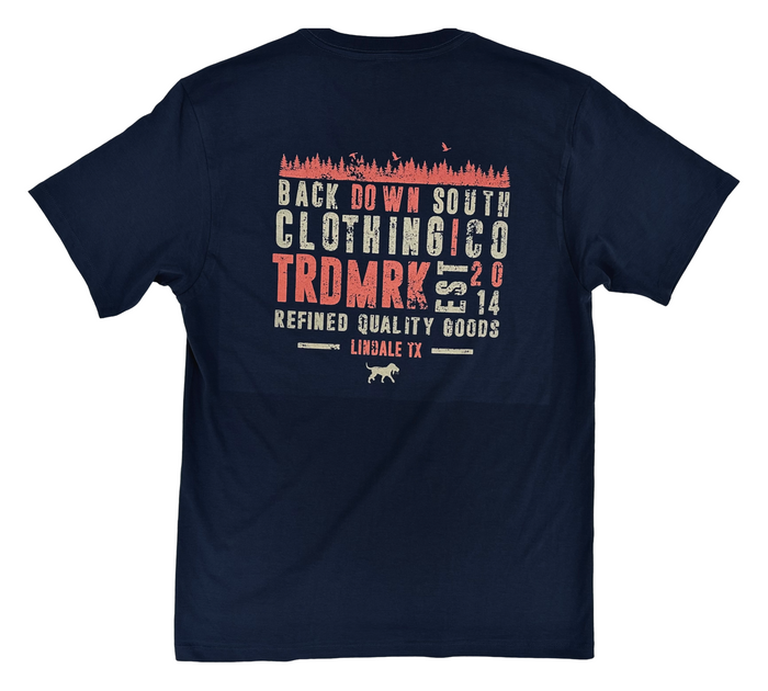 TRDMRK SS Storm Blue Back Down South Clothing