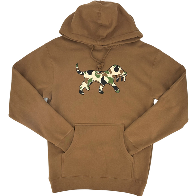Camo Logo Tobacco Hoodie Back Down South Clothing