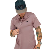Southern Swing Performance Polo - Dusty Mauve