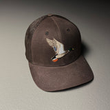Waxed Pursuit Trucker Hat - Brown Greenhead