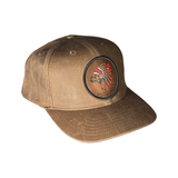 Waxed Backwater Hat - Dark Tobacco Chief Patch