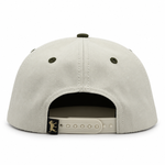 Side view of the Cream Weekender Rope Hat showing its unstructured mid-pro fit