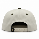 Side view of the Cream Weekender Rope Hat showing its unstructured mid-pro fit