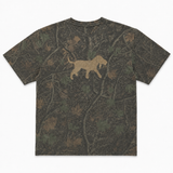 Distressed Logo Short Sleeve Tee - Deep Woods Camo
