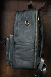 Limited Edition- Waxed Canvas Backwater Backpack- Black/Gold