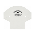 Refined Goods Long Sleeve Pocket Tee - White, front view