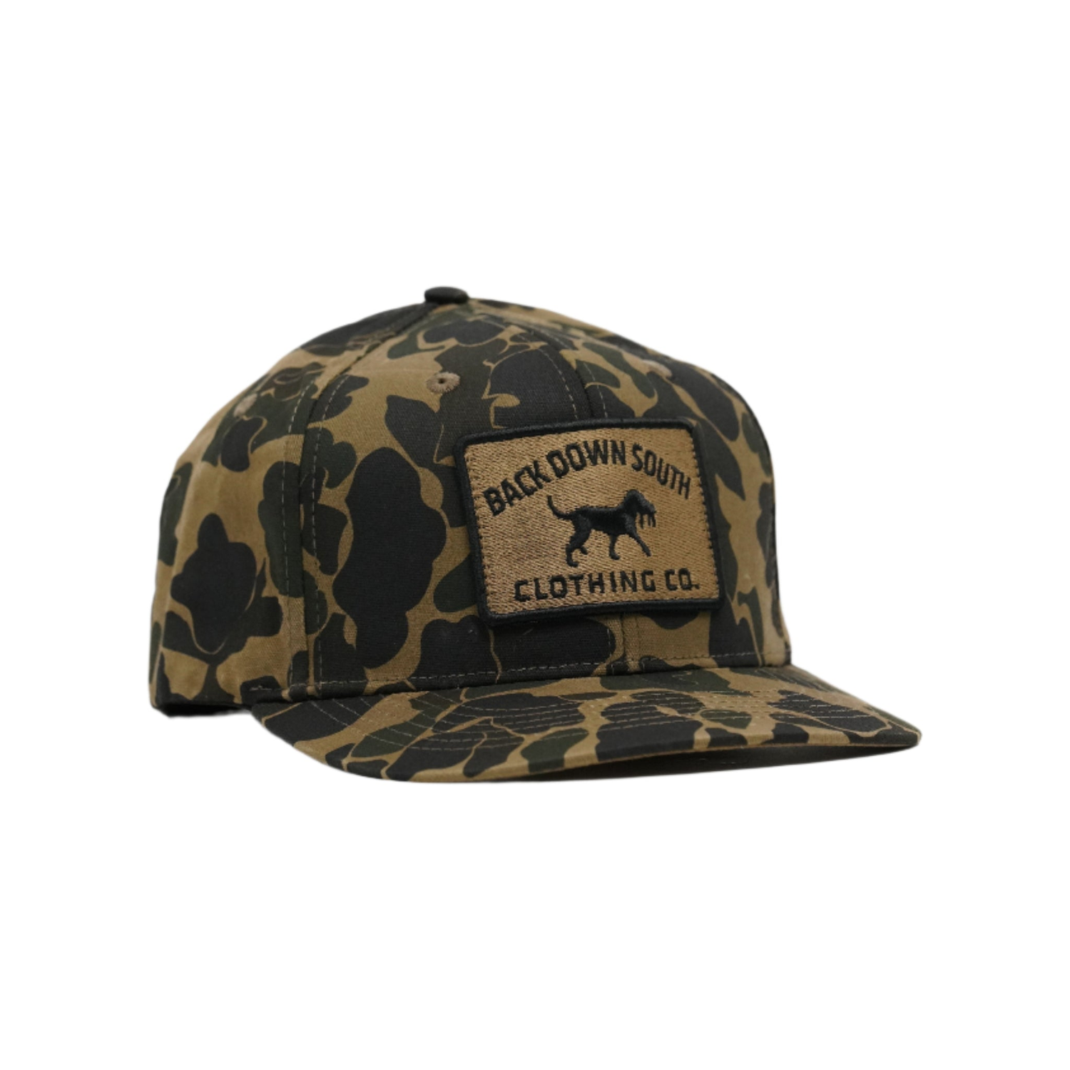 Waxed Backwater Hat - Duck Camo, front view