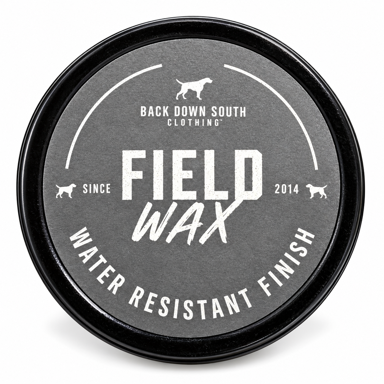 Field Wax re-waxing tin, lid view