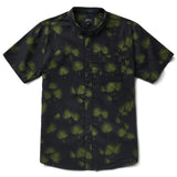 Roark Revival Scholar Button Down Collar Shirt - Fronds Black