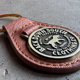 Signature Leather Keychain Tan