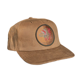 Waxed Backwater Hat - Dark Tobacco Chief Patch