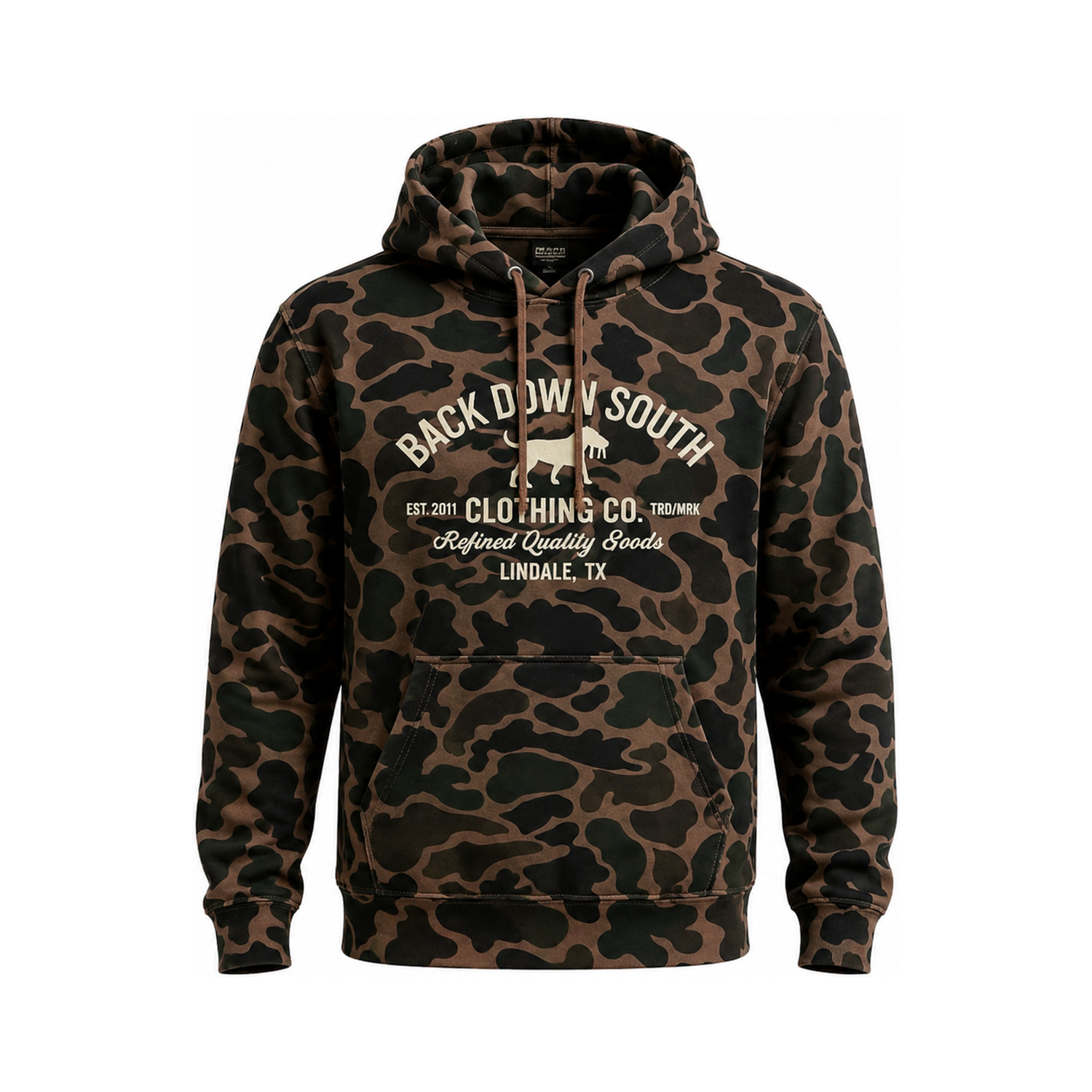 Old School Camo Hoodie, front view
