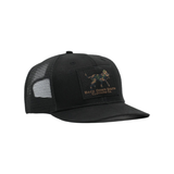 Waxed Pursuit Trucker Hat - Camo Logo Patch, front view