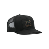 Waxed Pursuit Trucker Hat - Camo Logo Patch, front view