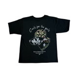 Curls For The Girls Youth Short Sleeve Tee - Black, front view