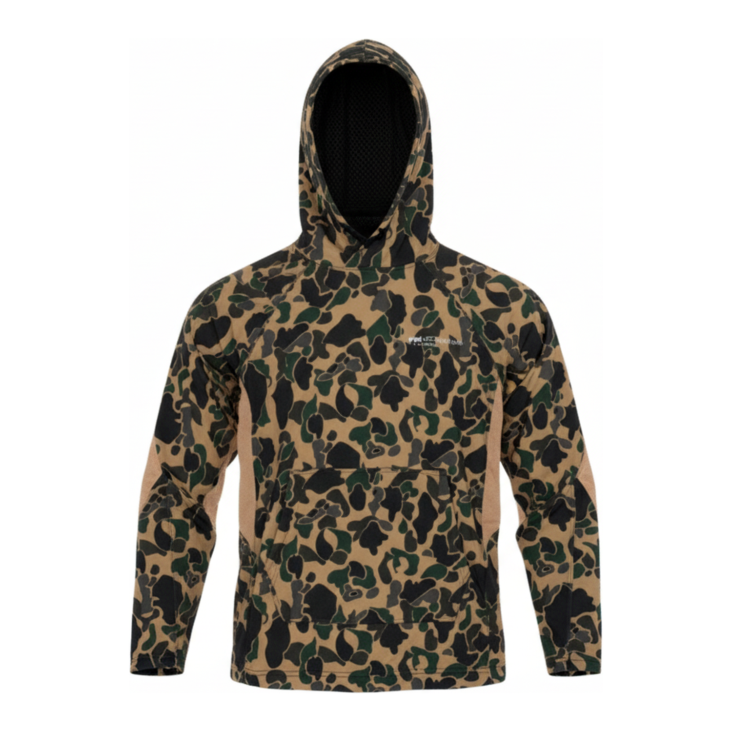 Bamboo Scout Hoodie - Duck Camo, front view