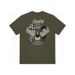 Racing Towards Duck Season Short Sleeve Tee - Moss, front view