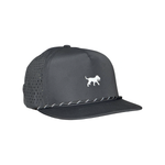 Cool Dry Logo Rope Hat - Black, front view