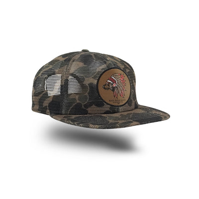 All Mesh Camo Trucker - Chief patch