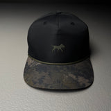 Weekender Rope Hat - Black Dark Woods Camo