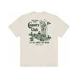 All About The Green Short Sleeve Tee - Bunker Tan, front view