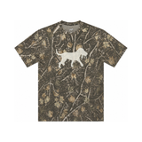 Camo Distressed Logo Short Sleeve Tee, front view