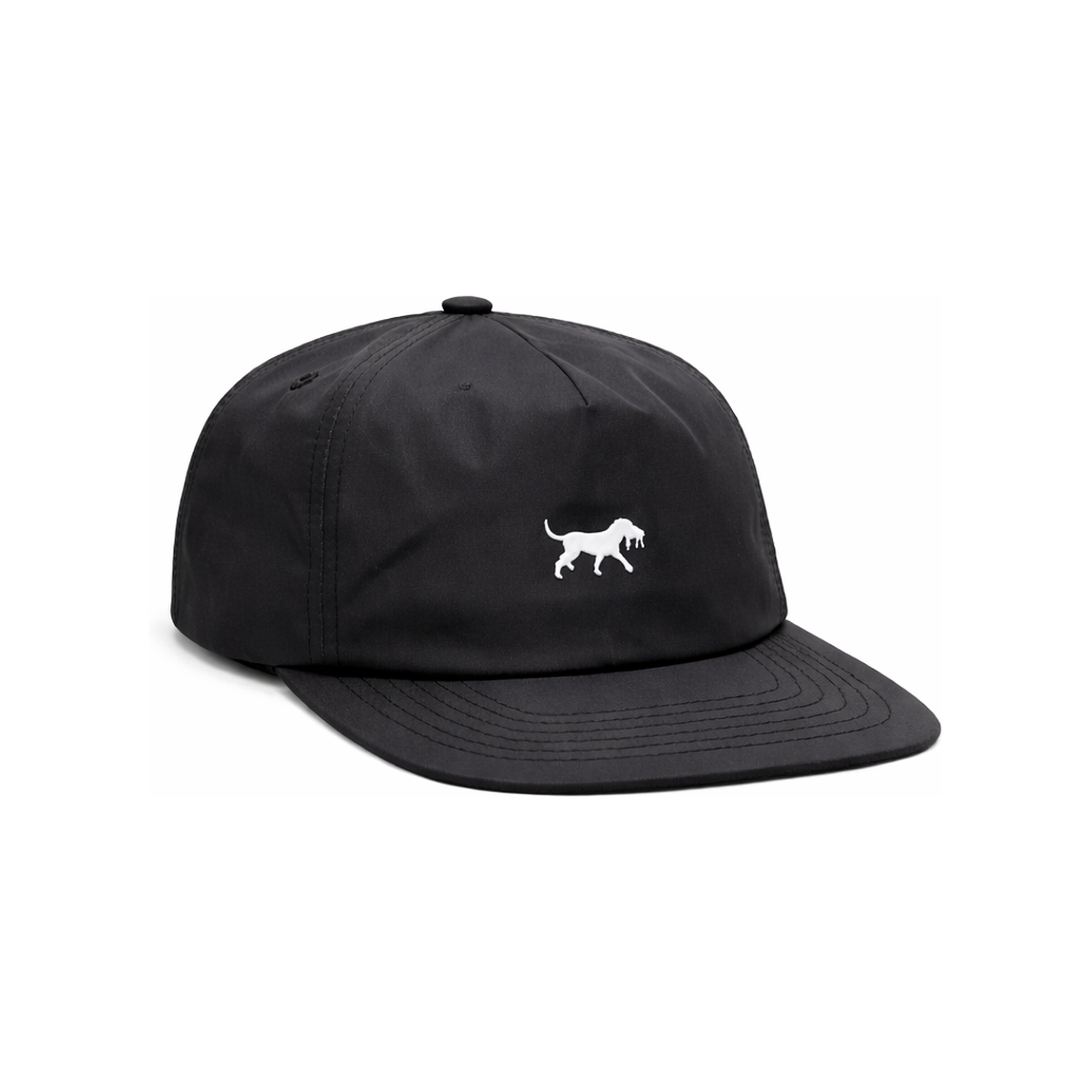 Active Low-Profile Snapback Hat - Black, front view