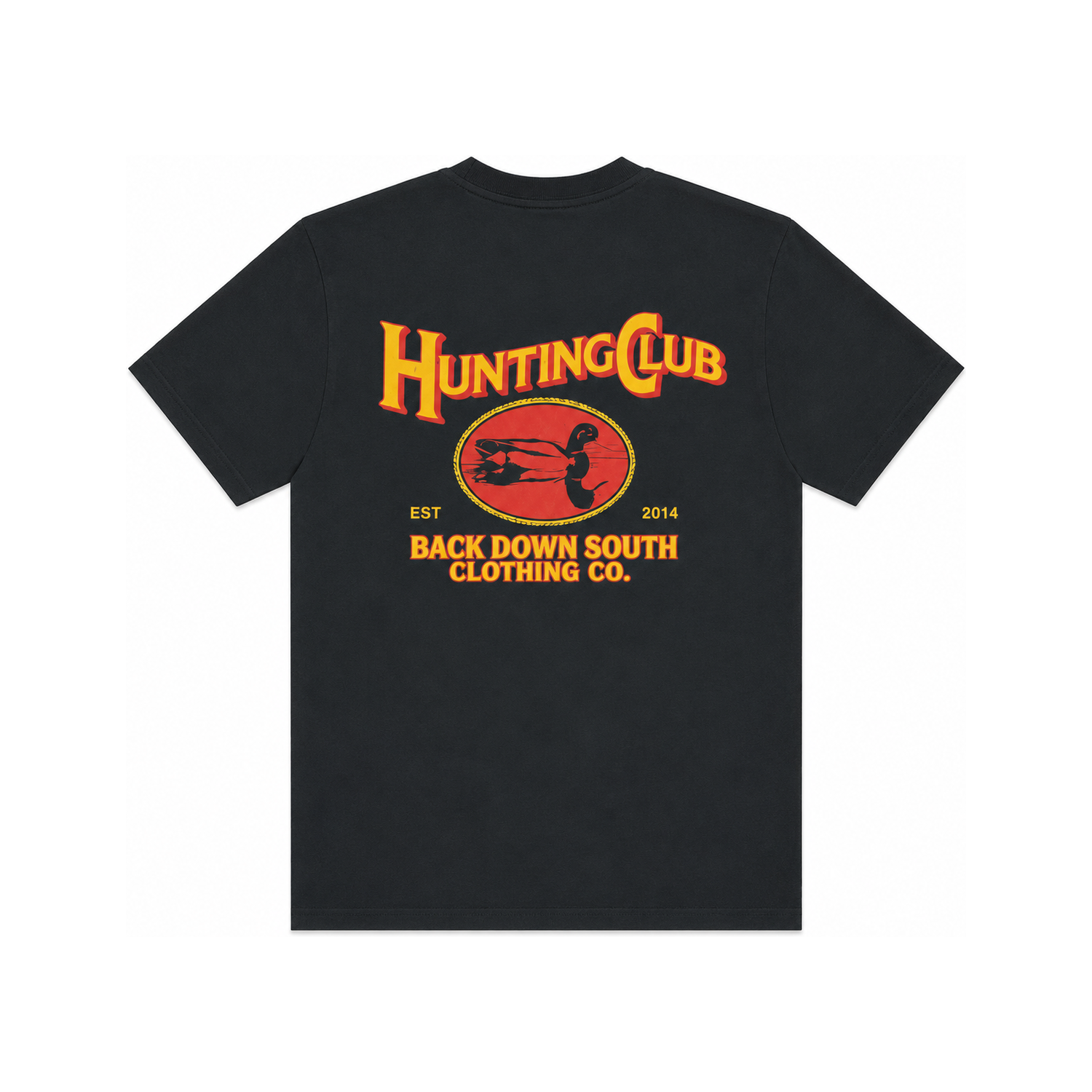 Hunting Club Short Sleeve Tee - Black, front view