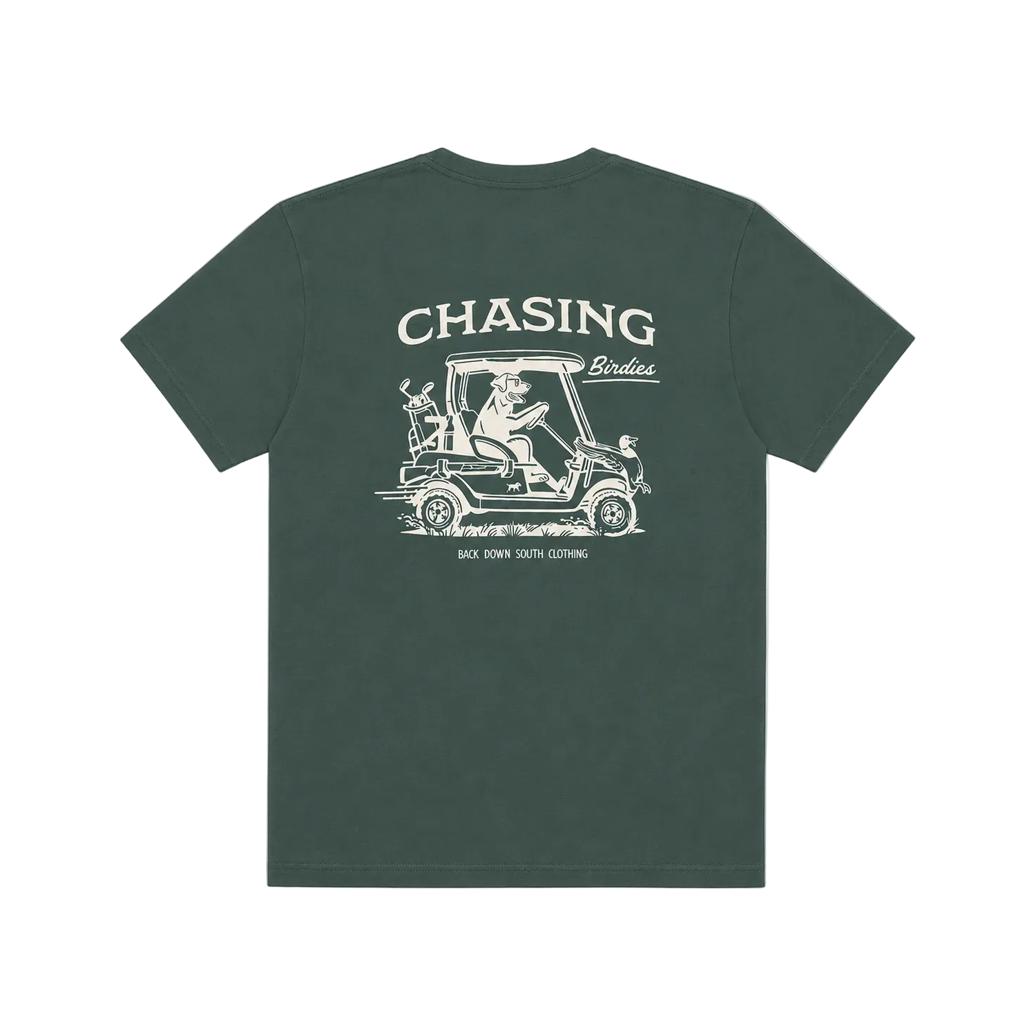 Chasing Birdies Short Sleeve Tee - Sage, front view