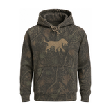 Camo Distressed Logo Hoodie, front view