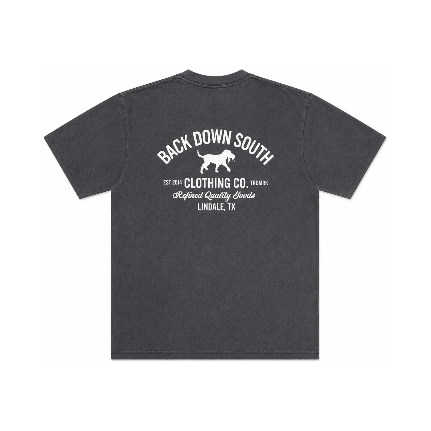 Refined Quality Goods Short Sleeve Tee - Washed Coal, front view