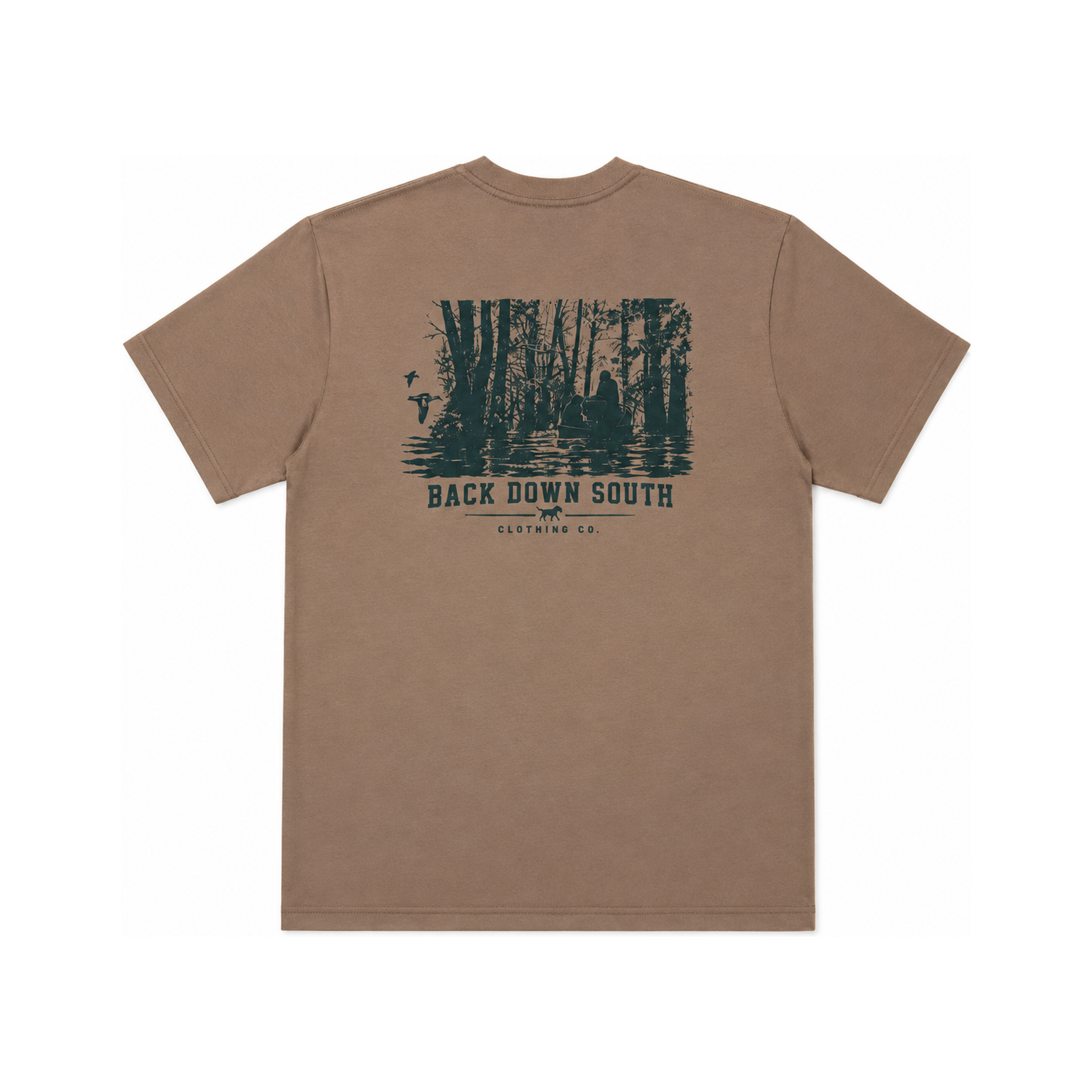 The Woods Short Sleeve Tee - Tobacco, front view
