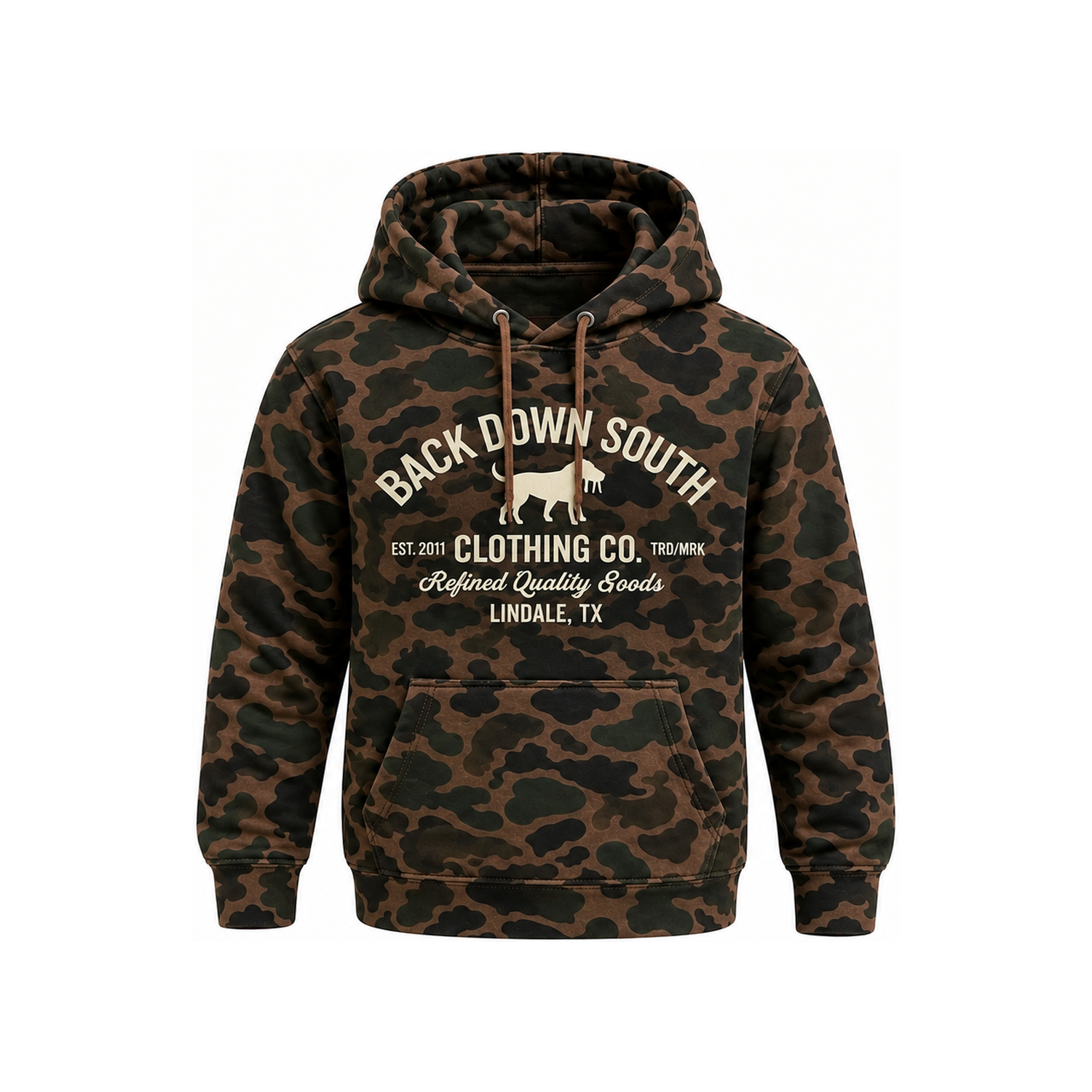 Youth Old School Camo Hoodie, front view