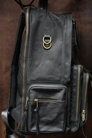 Limited Edition- Waxed Canvas Backwater Backpack- Black/Gold