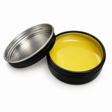 Field Wax re-waxing tin, open showing wax