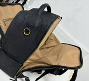 Limited Edition- Waxed Canvas Backwater Backpack- Black/Gold