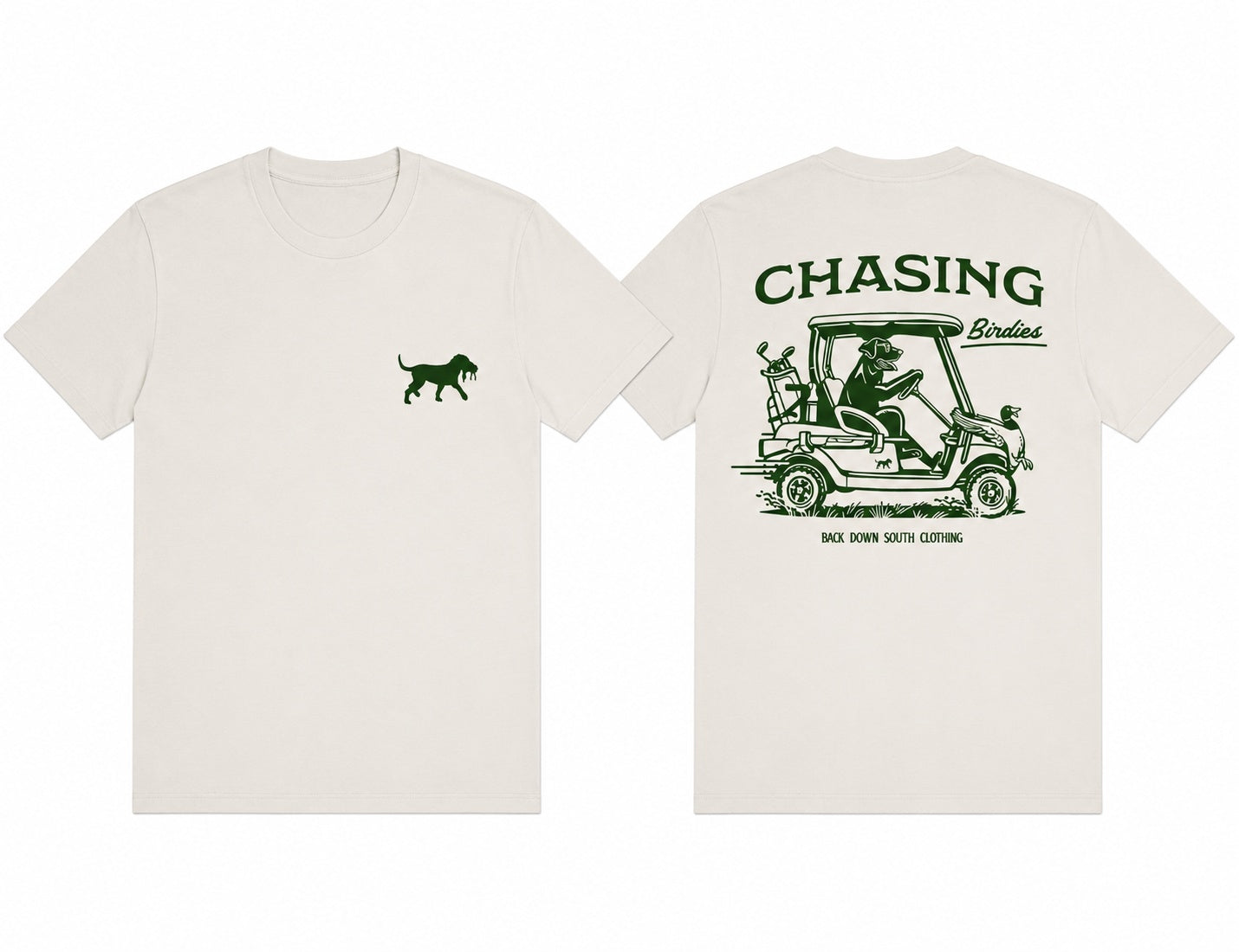 Chasing Birdies Short Sleeve Tee - Ivory