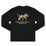 Camo Logo Long Sleeve Tee - Black