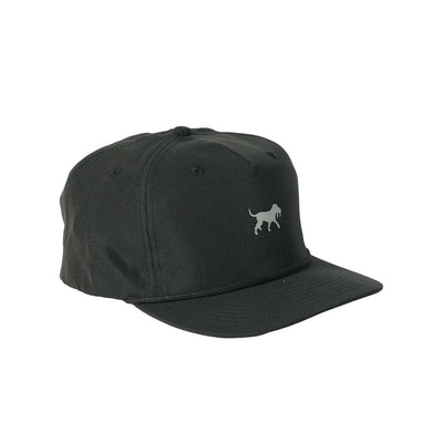 Weekender Rope Hat Black - Silver Logo