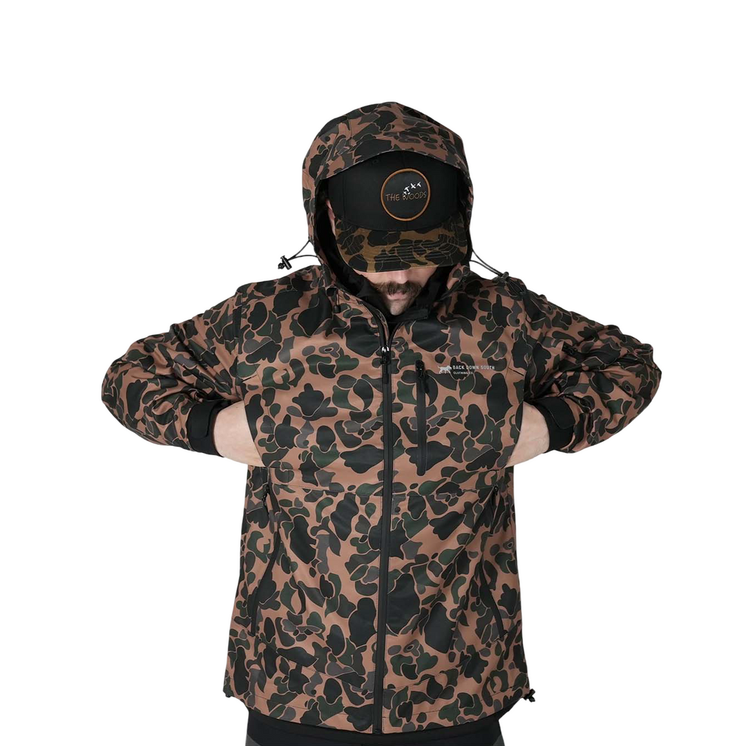 Fox chunk camo softshell hoodie best sale