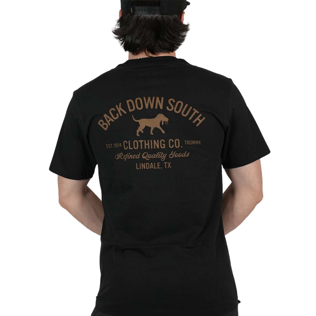 Refined Goods Black SS Back Down South Clothing