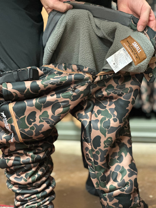 Sherpa Fleece Wader Pant Duck Camo Back Down South Clothing