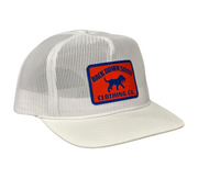 Logo Patch Red/Blue - All Mesh White Trucker