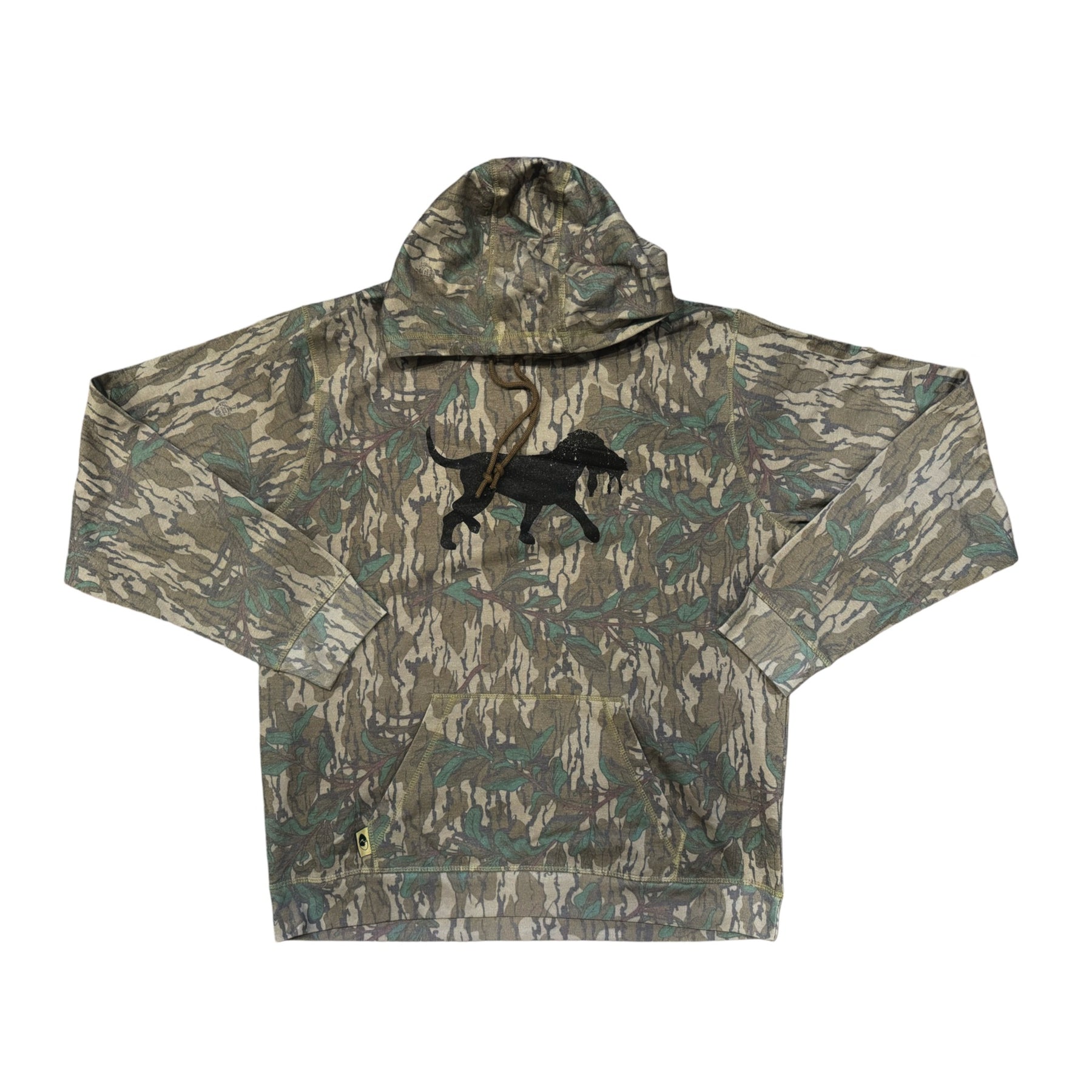 Distressed camo hoodie deals