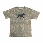 Mossy Oak Green Leaf Distressed Logo Camo - SS