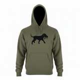 Performance Stretch Distressed Logo Hoodie - Pine
